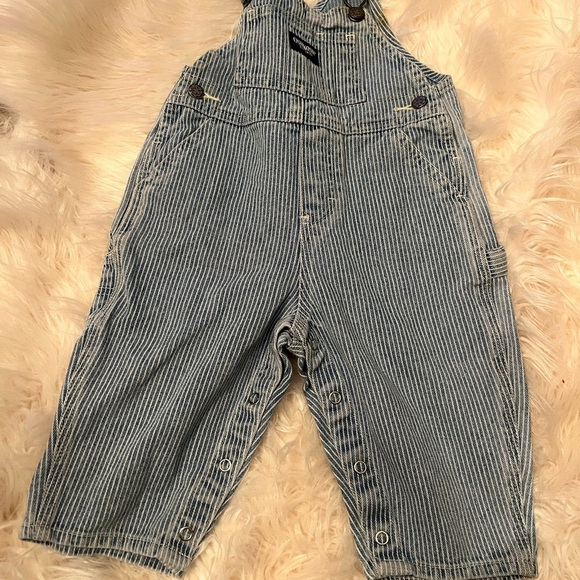Vintage railroad Oshkosh vestbak 12 mth overalls - Picture 1 of 6